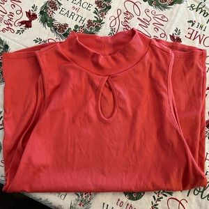 Sleeveless adult shirt.